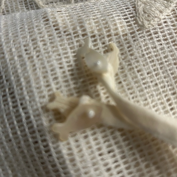 NWT FREE PEOPLE WILLOW TIE FRONT CAPE IVORY ONE SIZE - Picture 6 of 6